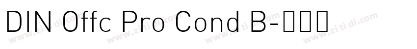 DIN Offc Pro Cond B字体转换